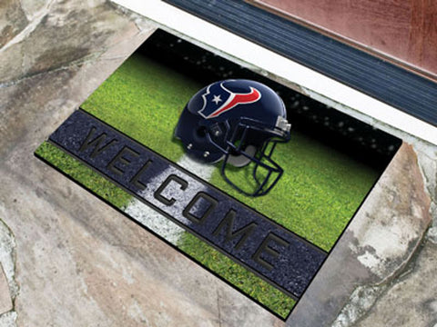 Houston Texans Door Mat 18x30 Welcome Crumb Rubber - Special Order