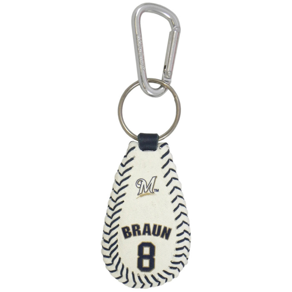 Milwaukee Brewers Keychain Classic Baseball Ryan Braun CO