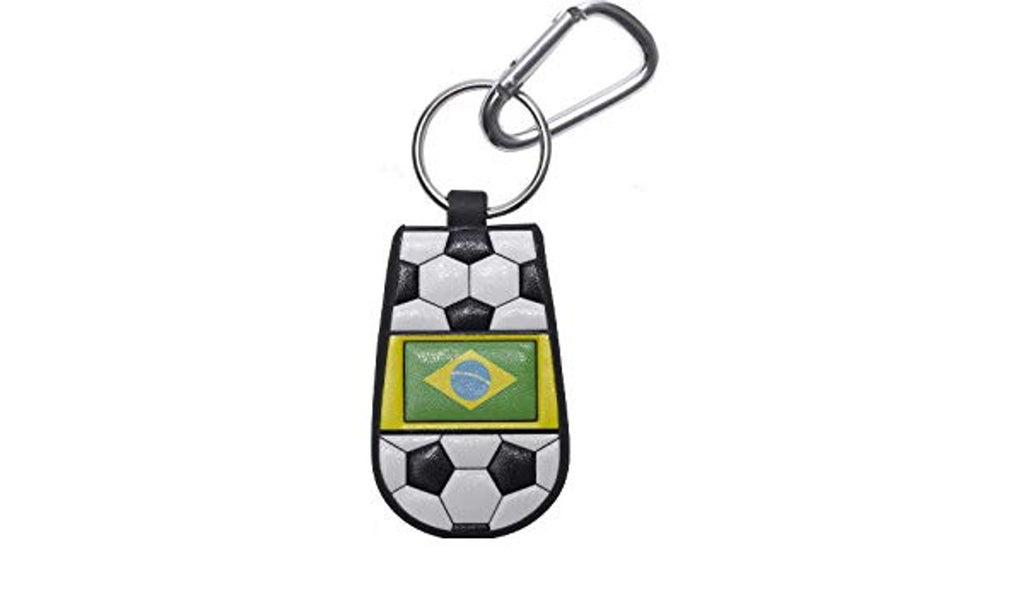 Brazilian Flag Keychain Classic Soccer