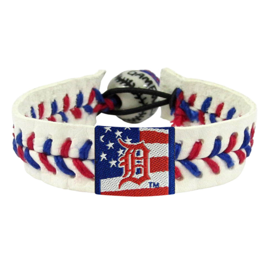 Detroit Tigers Bracelet Baseball Stars and Stripes CO