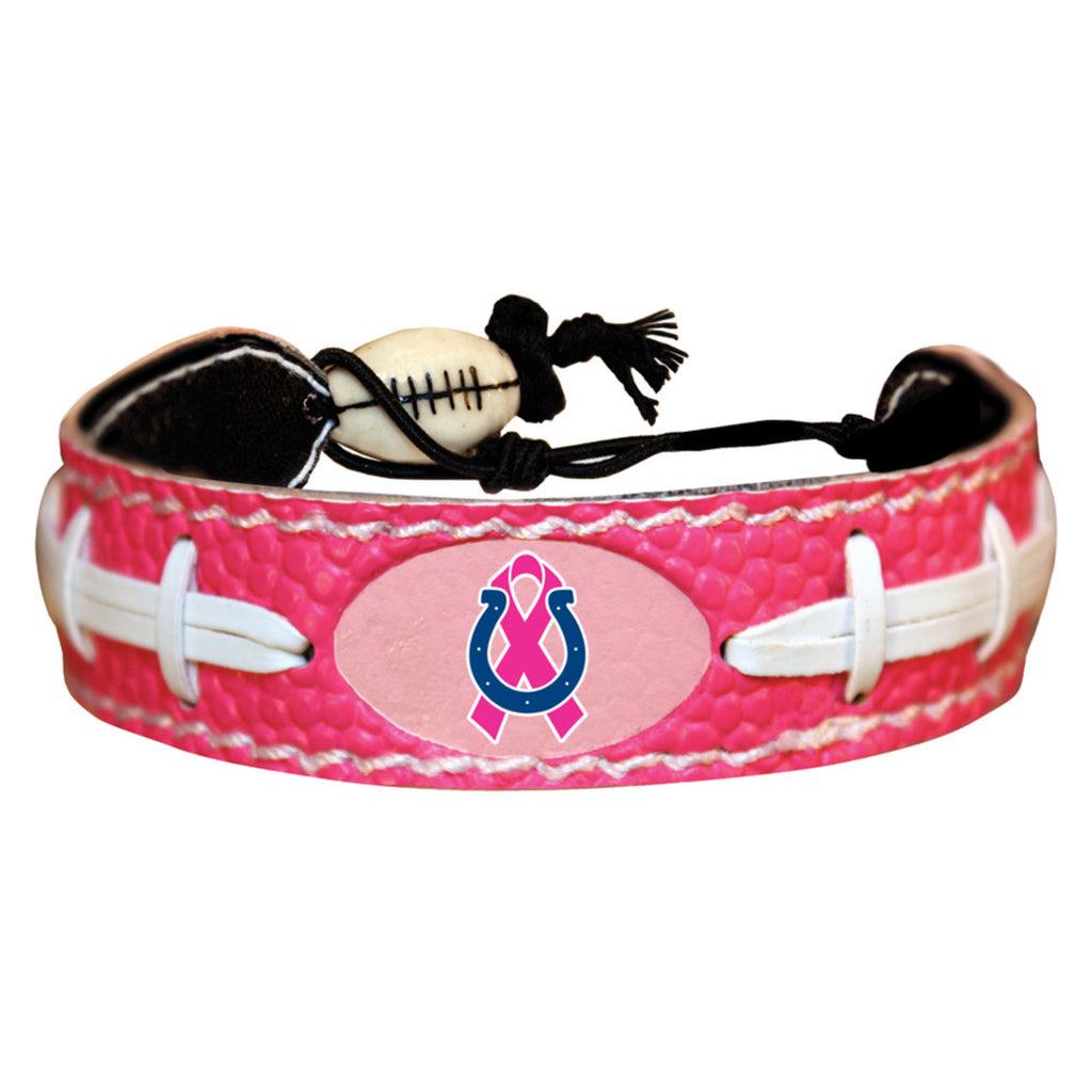 Indianapolis Colts Bracelet Pink Football Breast Cancer Awareness Ribbon CO