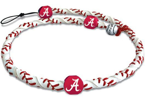Alabama Crimson Tide A Logo Classic Frozen Rope Baseball Necklace