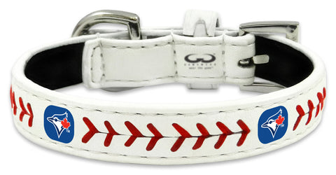 Toronto Blue Jays Pet Collar Classic Baseball Leather Size Toy CO
