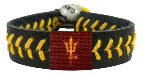 Arizona State Sun Devils Pitchfork Logo Team Color Baseball Bracelet
