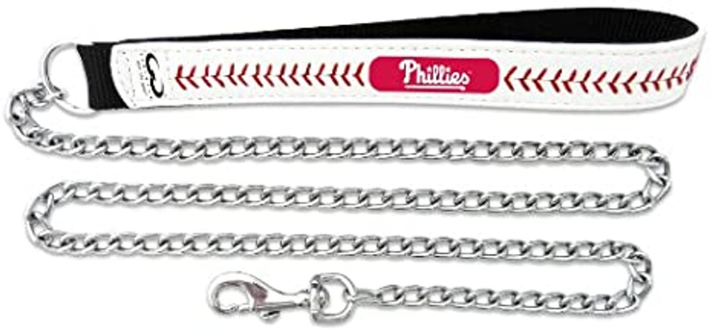 Philadelphia Phillies Pet Leash Frozen Rope Chain Baseball Size Medium