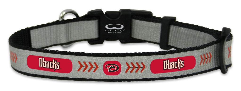 Arizona Diamondbacks Pet Collar Reflective Baseball Size Small CO