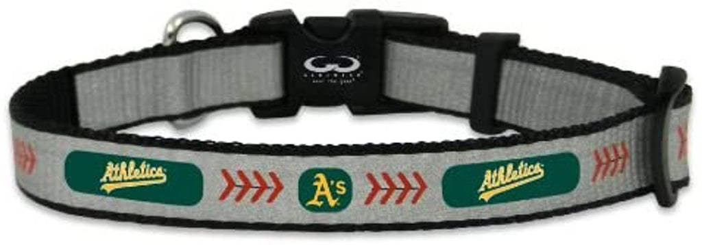 Oakland Athletics Pet Collar Reflective Baseball Size Toy CO