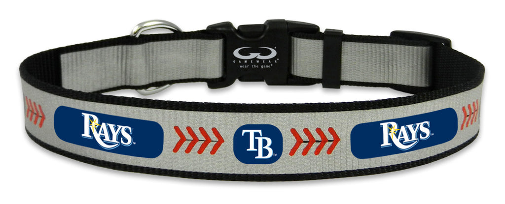 Tampa Bay Rays Pet Collar Reflective Baseball Size Large CO