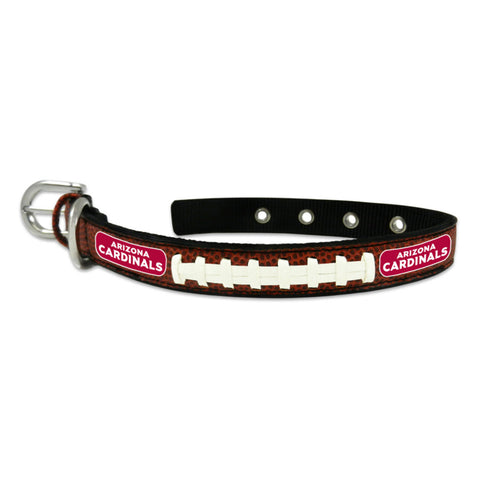 Arizona Cardinals Pet Collar Leather Classic Football Size Small CO