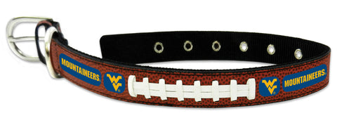 West Virginia Mountaineers Classic Leather Large Football Collar