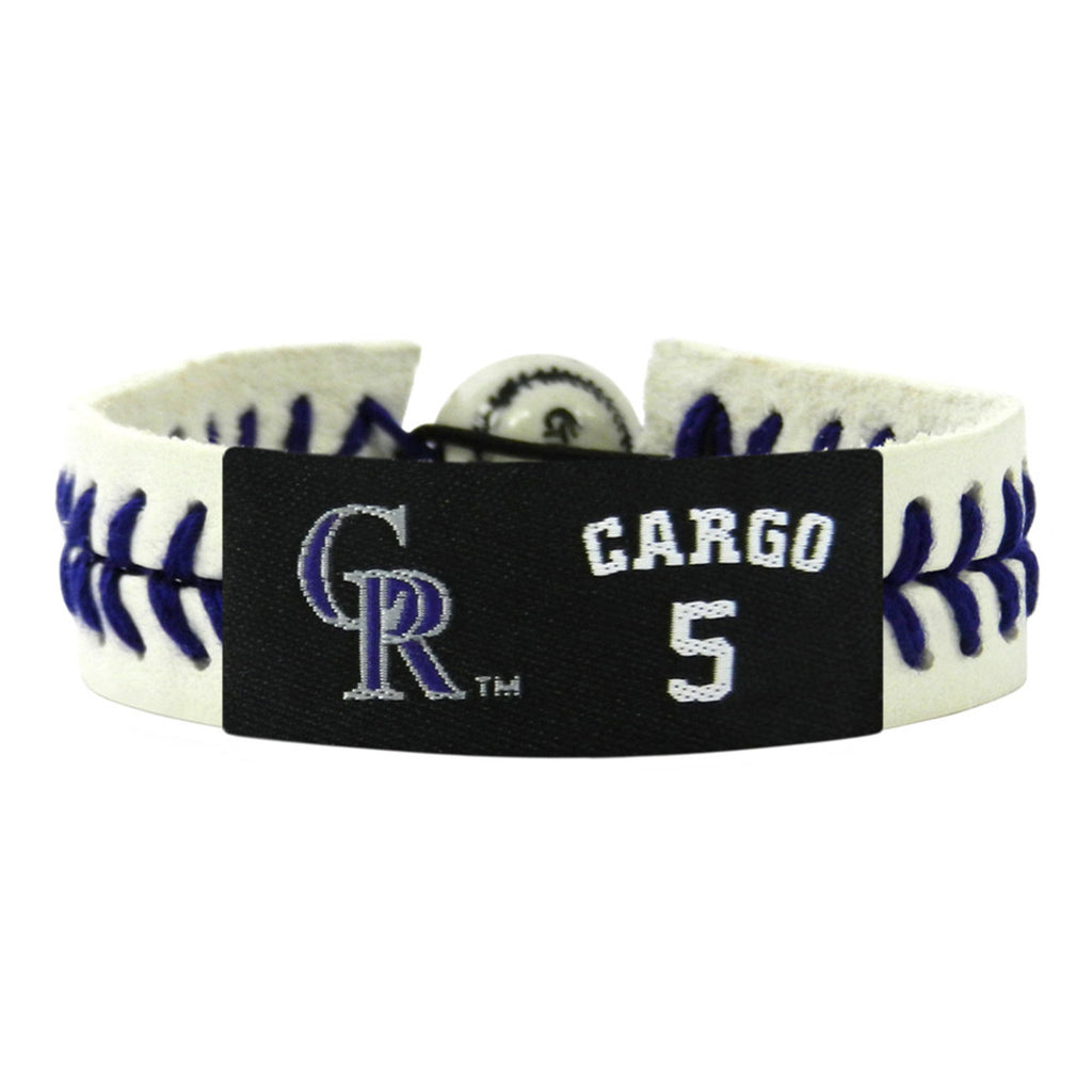 Colorado Rockies Bracelet Genuine Jersey Carlos Gonzalez Design CO