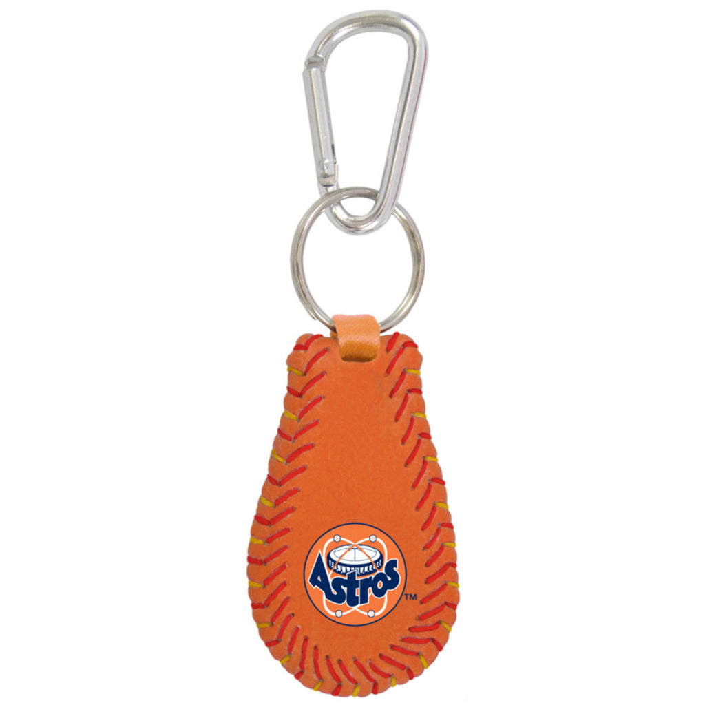 Houston Astros Keychain Team Color Baseball Retro 80's Logo CO