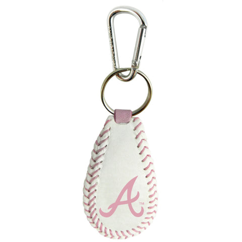 Atlanta Braves Keychain Baseball Pink CO