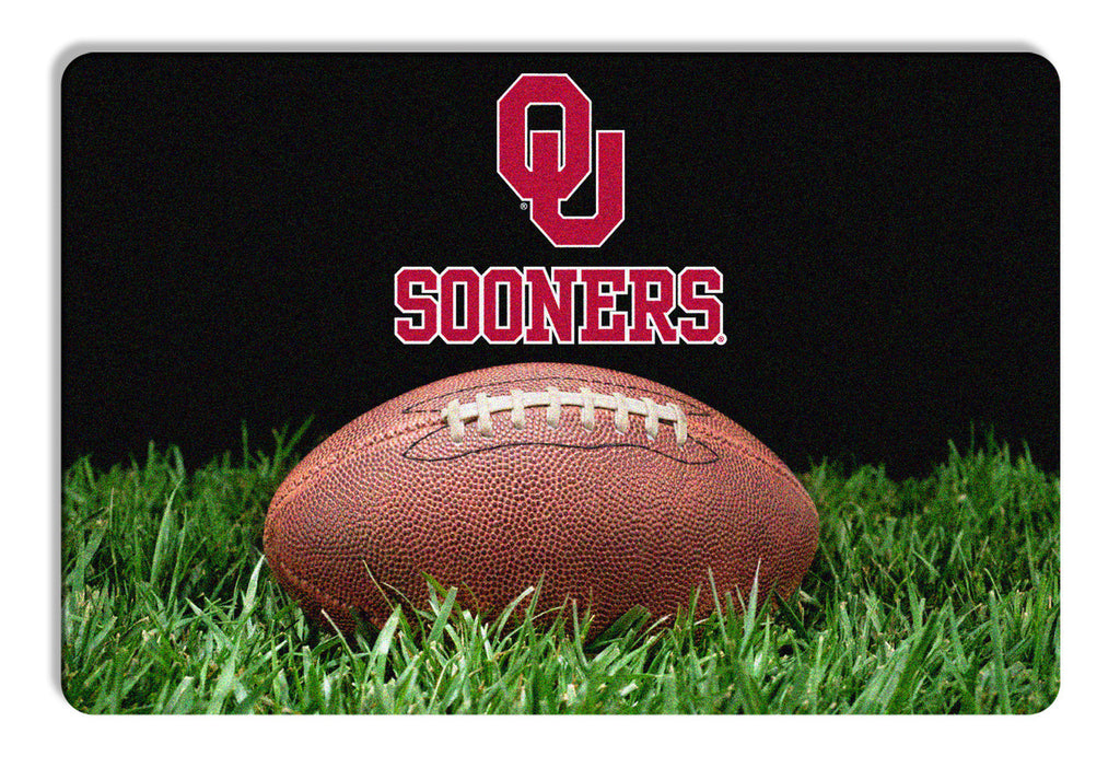 Oklahoma Sooners Classic Football Pet Bowl Mat - L