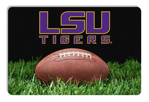 LSU Tigers Classic  Football Pet Bowl Mat - L