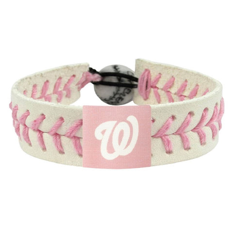 Washington Nationals Bracelet Baseball Pink Alternate CO