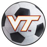 Virginia Tech Hokies Soccer Ball Rug - 27in. Diameter