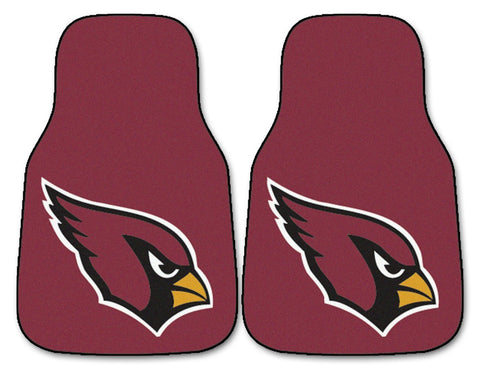 Arizona Cardinals Car Mats Printed Carpet 2 Piece Set - Special Order