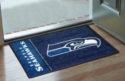 Seattle Seahawks Rug 19x30 Starter Style Logo Design