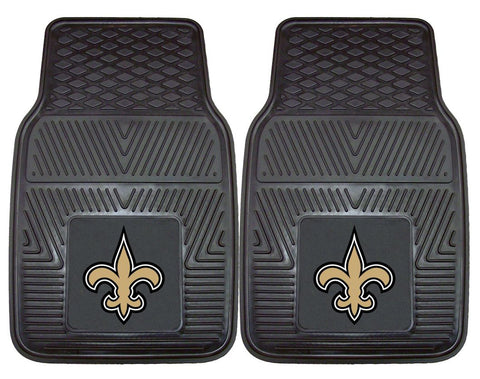 New Orleans Saints Car Mats Heavy Duty 2 Piece Vinyl