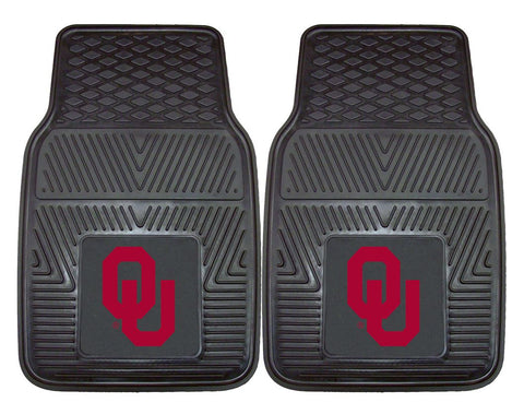 Oklahoma Sooners Heavy Duty 2-Piece Vinyl Car Mats