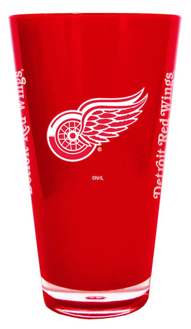 Detroit Red Wings Glass 20oz Pint Plastic Insulated CO