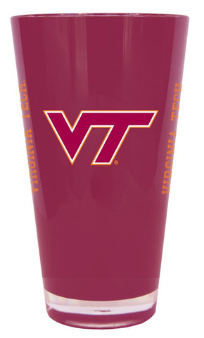 Virginia Tech Hokies Glass 20oz Pint Plastic Insulated CO