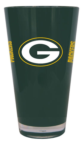 Green Bay Packers Glass 20oz Pint Plastic Insulated CO