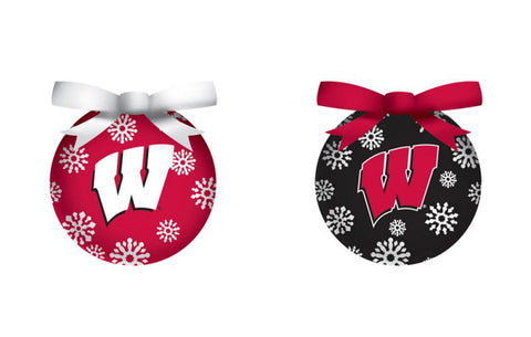 Wisconsin Badgers Ornament LED Box Set