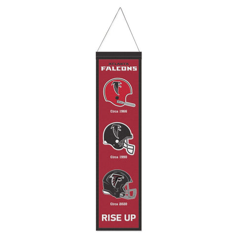 Atlanta Falcons Banner Wool 8x32 Heritage Evolution Design