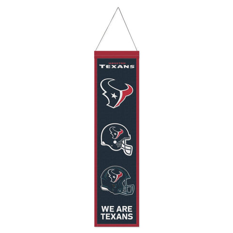 Houston Texans Banner Wool 8x32 Heritage Evolution Design