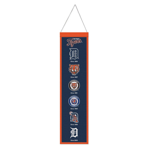 Detroit Tigers Banner Wool 8x32 Heritage Evolution Design