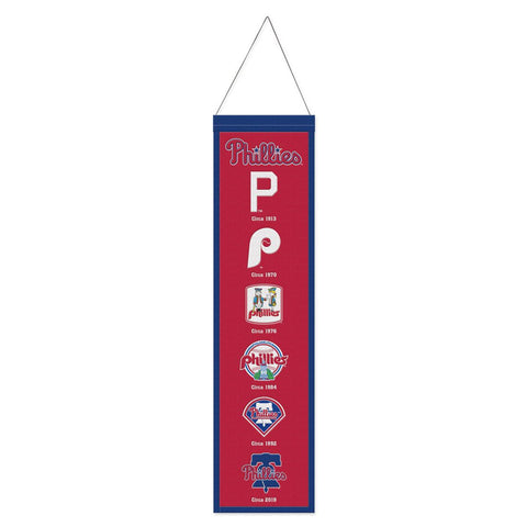 Philadelphia Phillies Banner Wool 8x32 Heritage Evolution Design