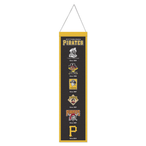 Pittsburgh Pirates Banner Wool 8x32 Heritage Evolution Design - Special Order