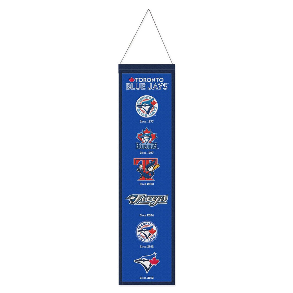 Toronto Blue Jays Banner Wool 8x32 Heritage Evolution Design - Special Order