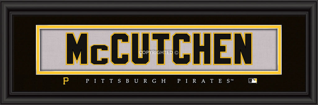 Pittsburgh Pirates Print 8x24 Signature Style Andrew McCutchen