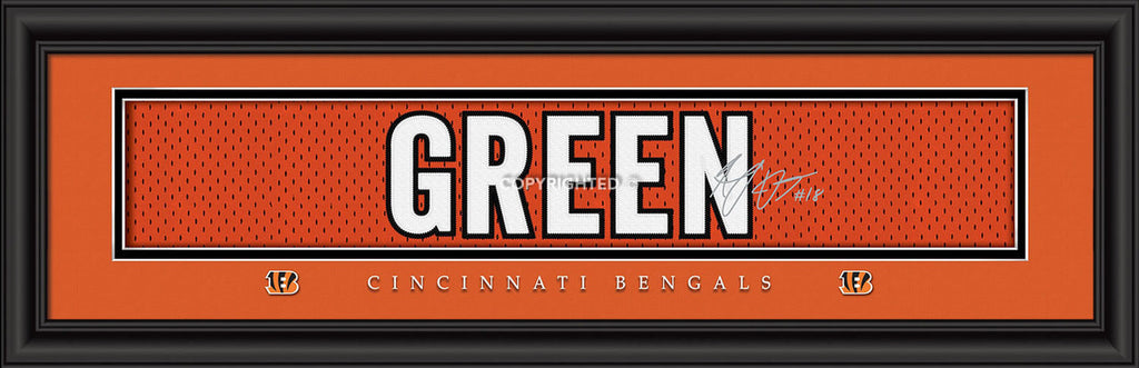 Cincinnati Bengals A.J. Green Print - Signature 8"x24"