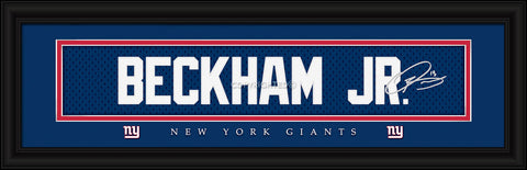 New York Giants Print 8x24 Signature Style Odell Beckham Jr