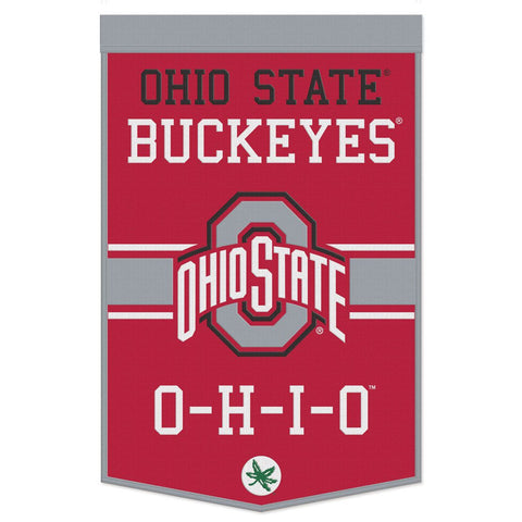 Ohio State Buckeyes Banner Wool 24x38 Dynasty Slogan Design - Special Order