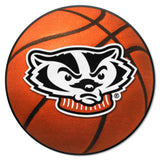 Wisconsin Badgers Basketball Rug - 27in. Diameter