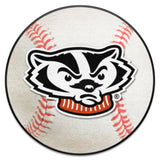 Wisconsin Badgers Baseball Rug - 27in. Diameter