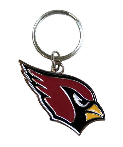 Arizona Cardinals Chrome Logo Cut Keychain