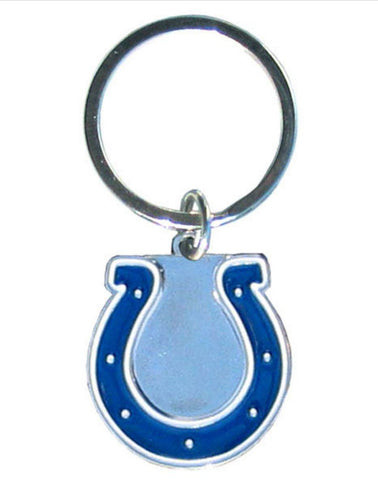 Indianapolis Colts Chrome Logo Cut Keychain