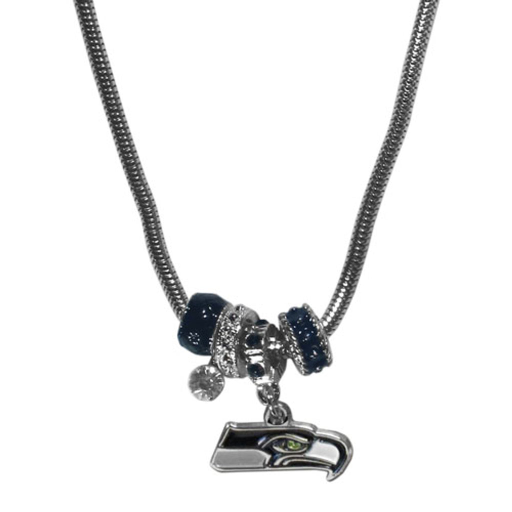 Seattle Seahawks Euro Bead Necklace - Special Order