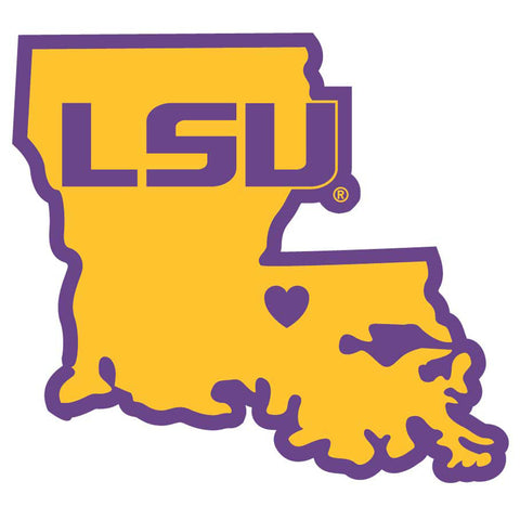 LSU Tigers Decal Home State Pride Style - Special Order