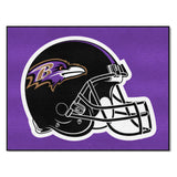 Baltimore Ravens All-Star Rug - 34 in. x 42.5 in., Helmet Logo