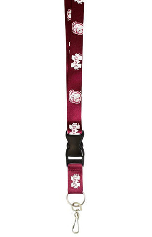 Mississippi State Bulldogs Lanyard Breakaway with Key Ring Style - Special Order