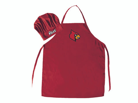 Louisville Cardinals Apron and Chef Hat Set - Special Order