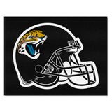 Jacksonville Jaguars All-Star Rug - 34 in. x 42.5 in., Helmet Logo
