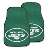 New York Jets Front Carpet Car Mat Set - 2 Pieces